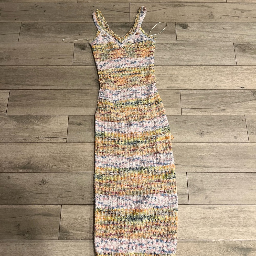 Multicolor crochet dress